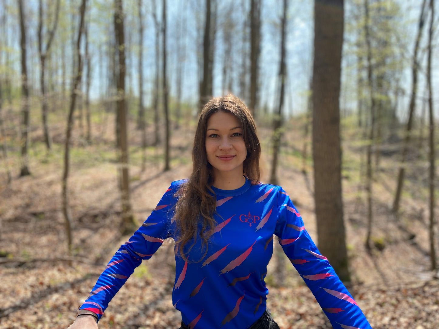 Jersey langarm - blau